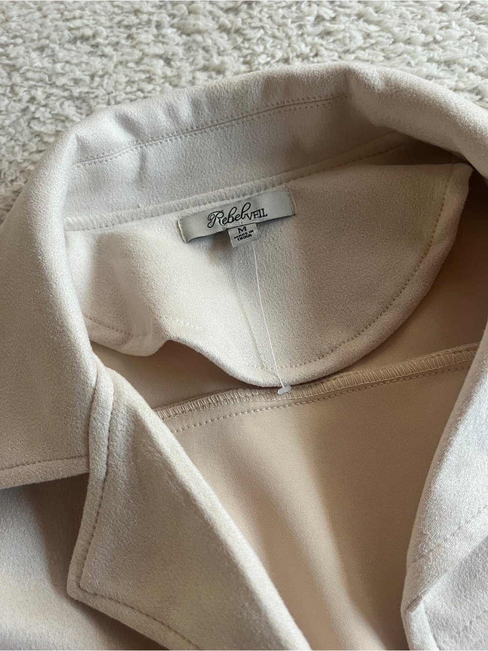 Fringe Crop Jacket in Cream - Picture 2 of 4